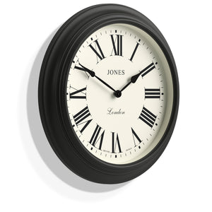 Jones Supper Club Clock | Charcoal Grey