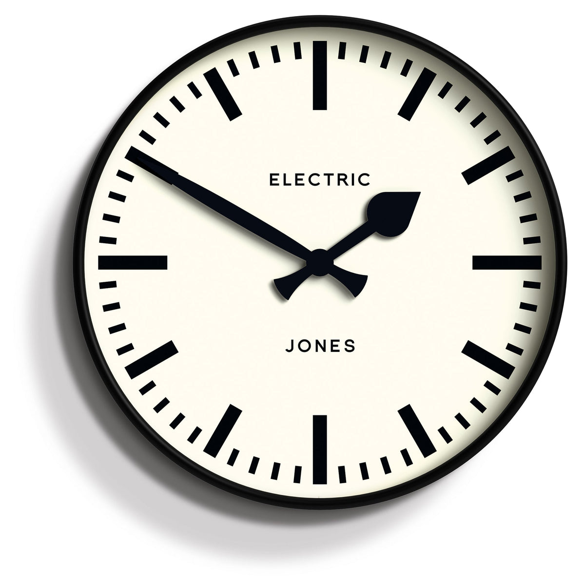 Jones Railway Wall Clock | Black