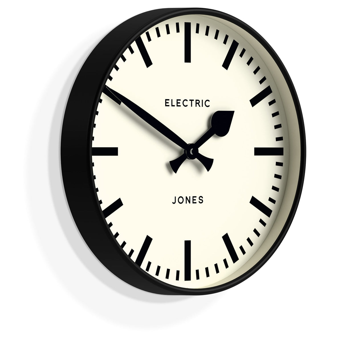 Jones Railway Wall Clock | Black