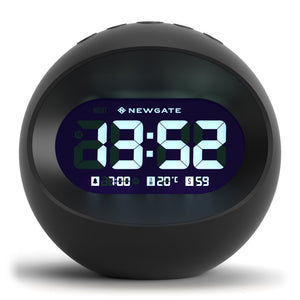 Centre Of The Earth LCD Alarm Clock | Black