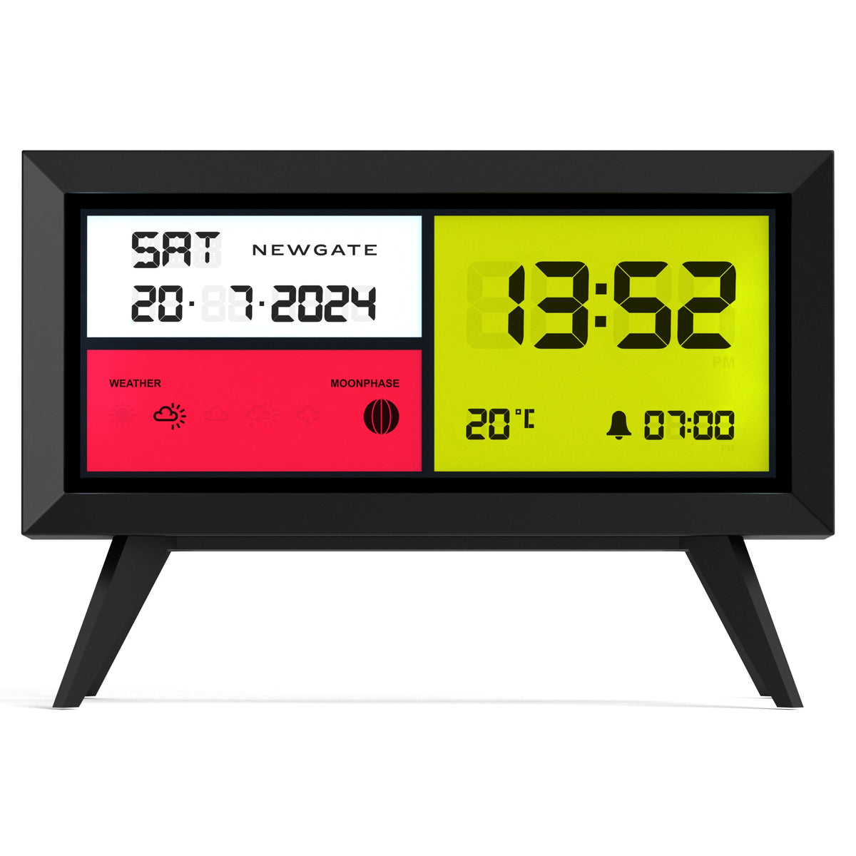 Spectronoma LCD Alarm Clock | Matte Black