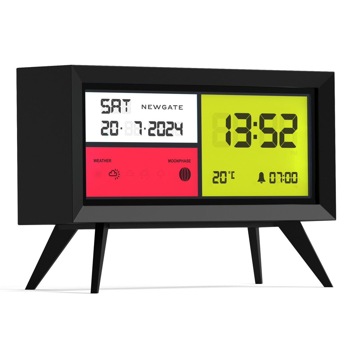 Spectronoma LCD Alarm Clock | Matte Black