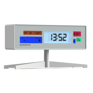 Supergenius LCD Alarm Clock | Matte White