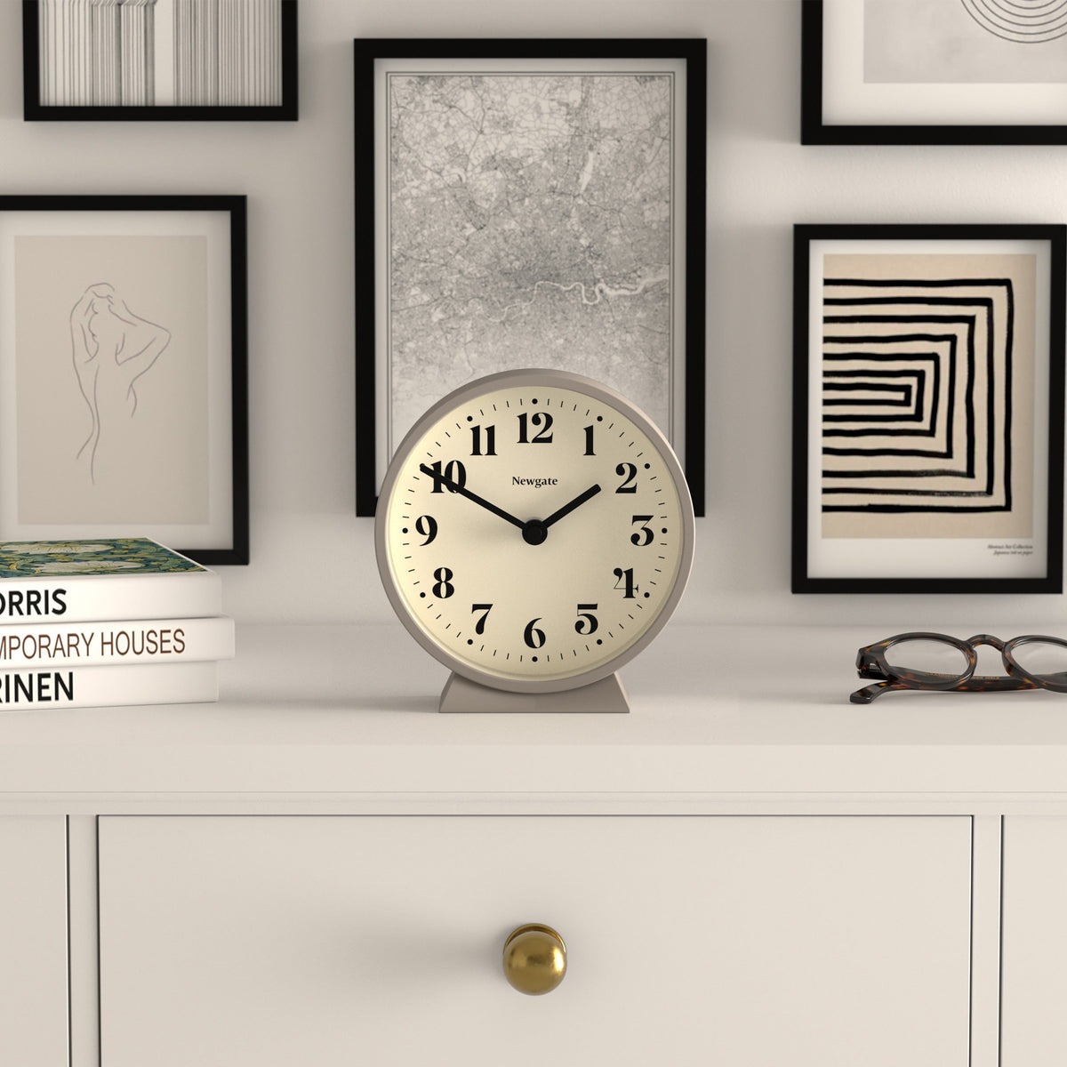 Theatre Mantel Clock | Stone