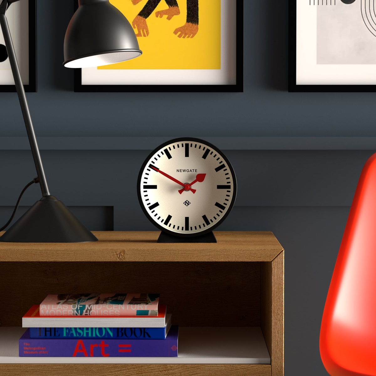 Railway Mantel Clock | Cave Black