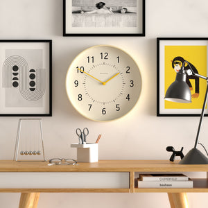 Monopoly Plywood Wall Clock | Yellow Hands
