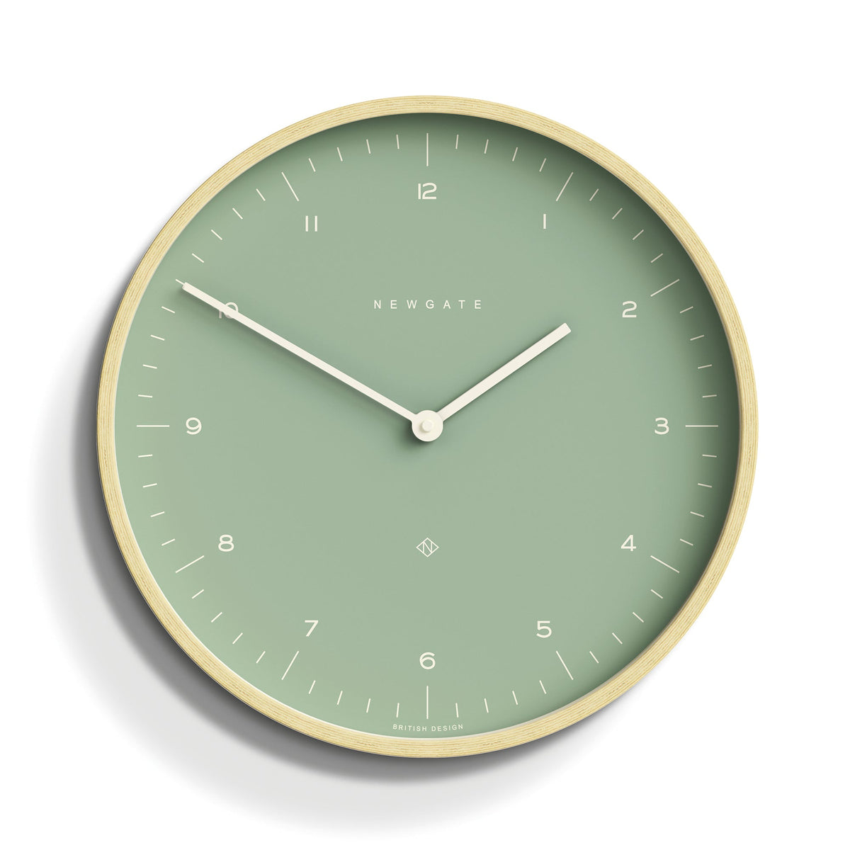 Mr Clarke Clock | Pale Wood | Bubble Green Dial 133