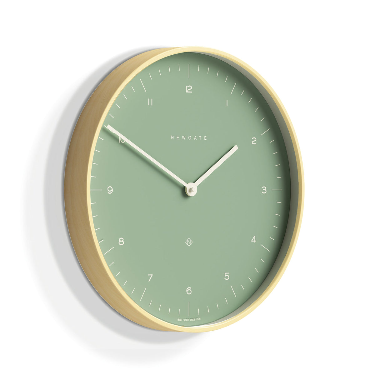 Mr Clarke Clock | Pale Wood | Bubble Green Dial 133