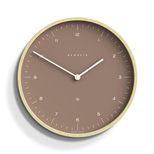 Mr Clarke Clock | Pale Wood | Burnt Sienna | 140cm