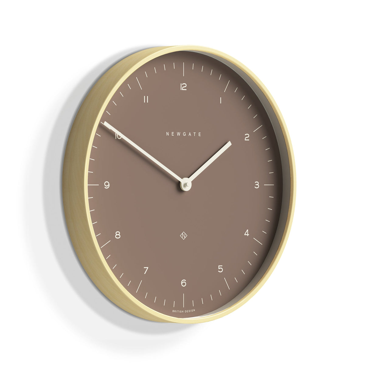 Mr Clarke Clock | Pale Wood | Burnt Sienna | 140cm