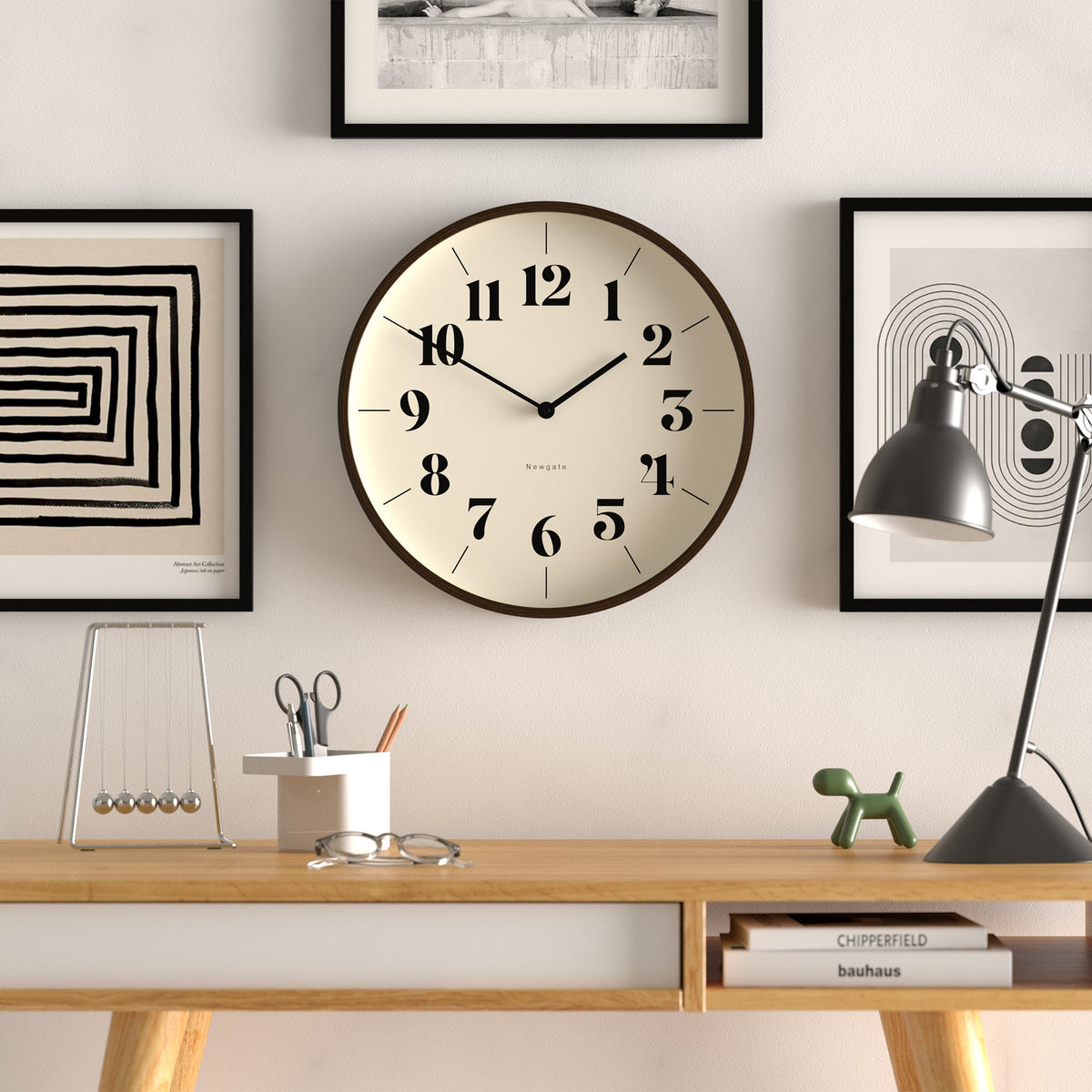 Mr Clarke Clock | Dark Wood | Hopscotch Dial