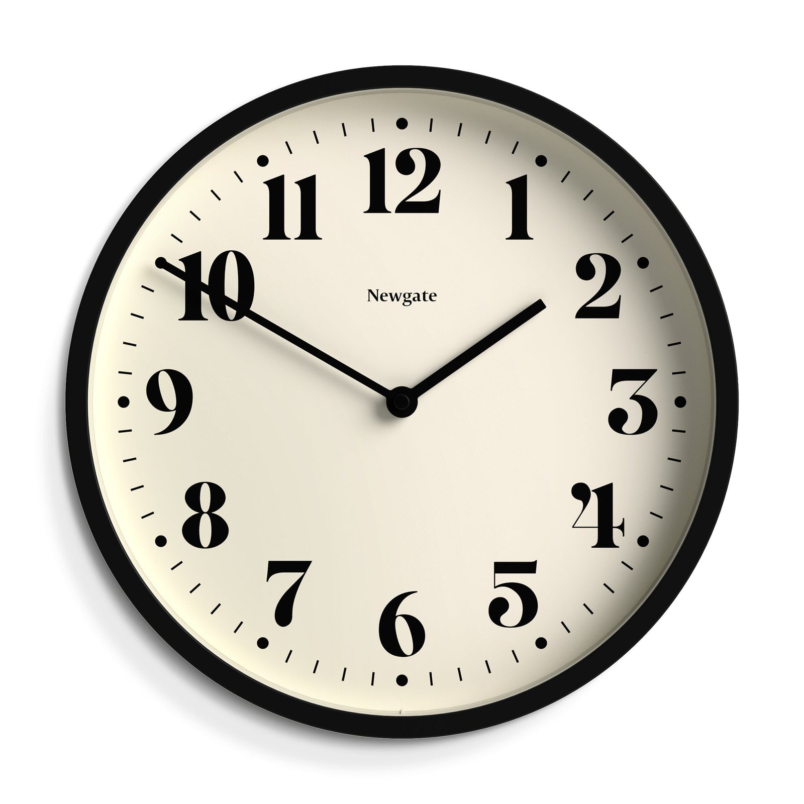Number Four Wall Clock | Matte Black