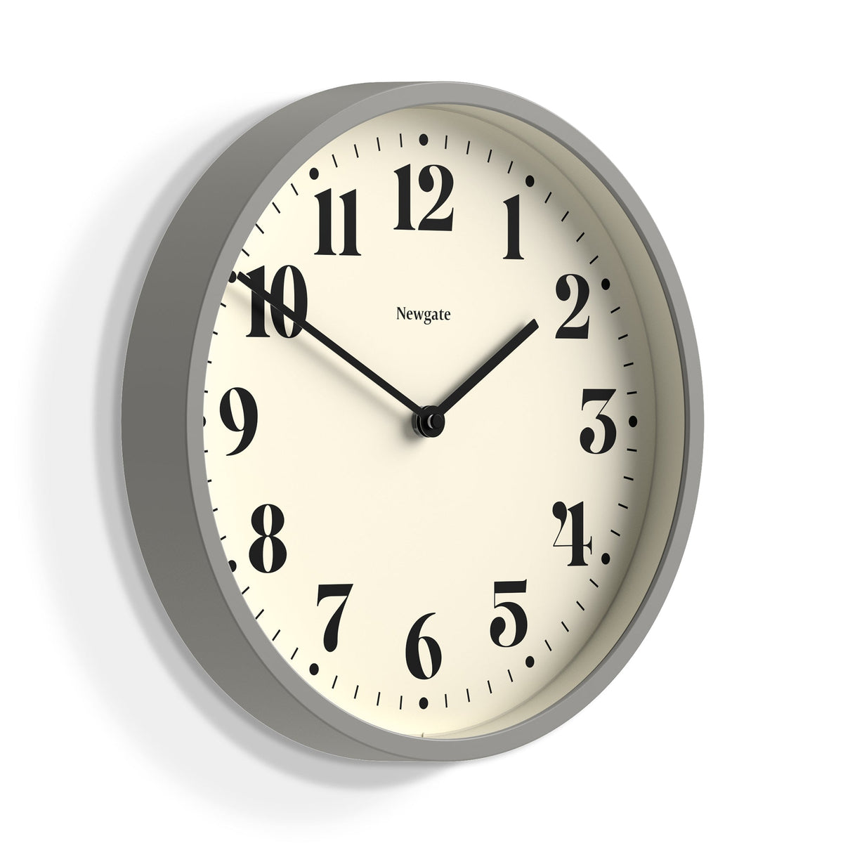 Number Four Wall Clock | Matte Posh Grey