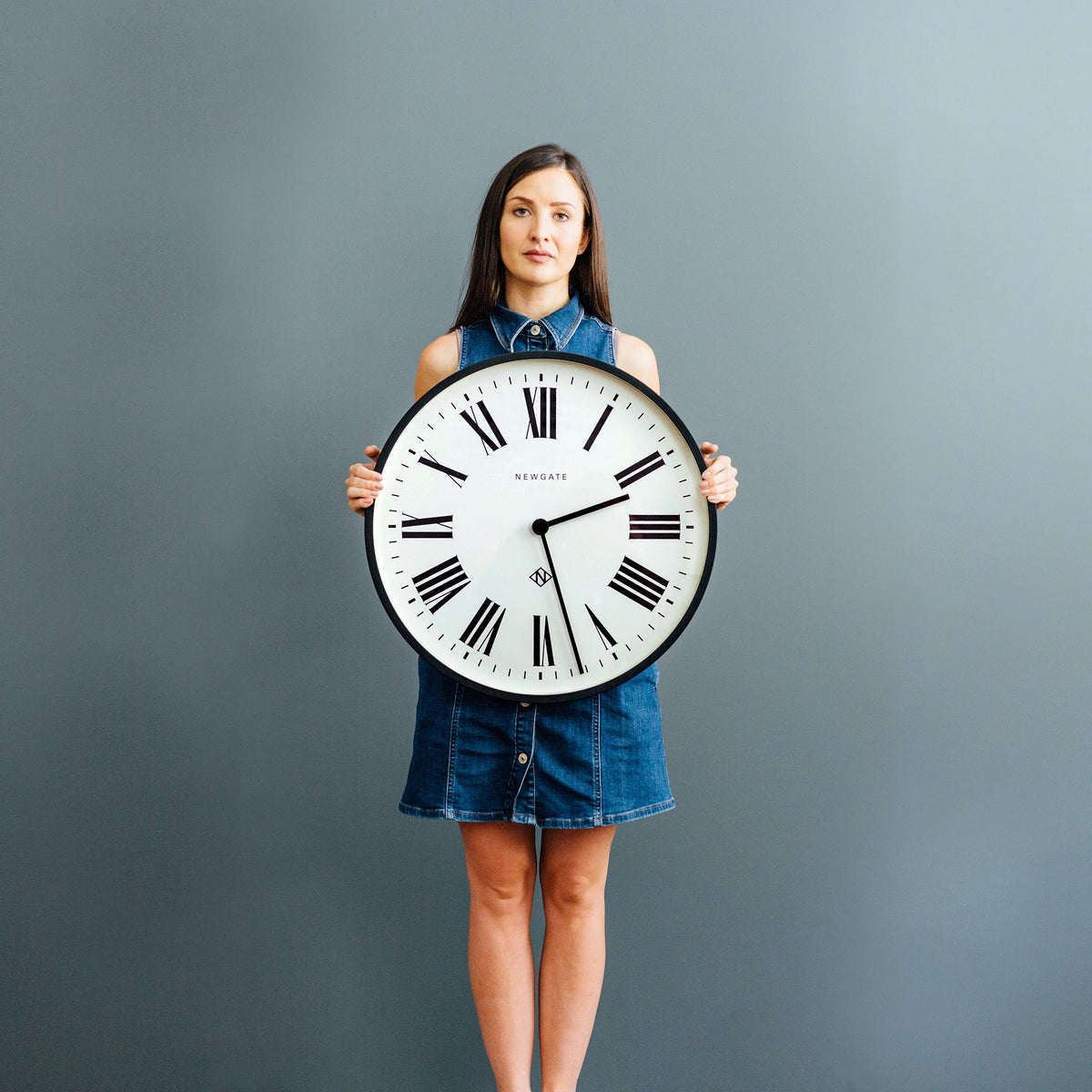 Number One Clock Italian | Black