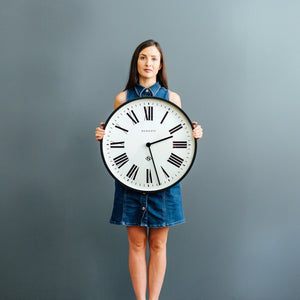 Number One Clock Italian | Black