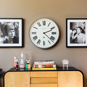 Number One Clock Italian | Posh Grey