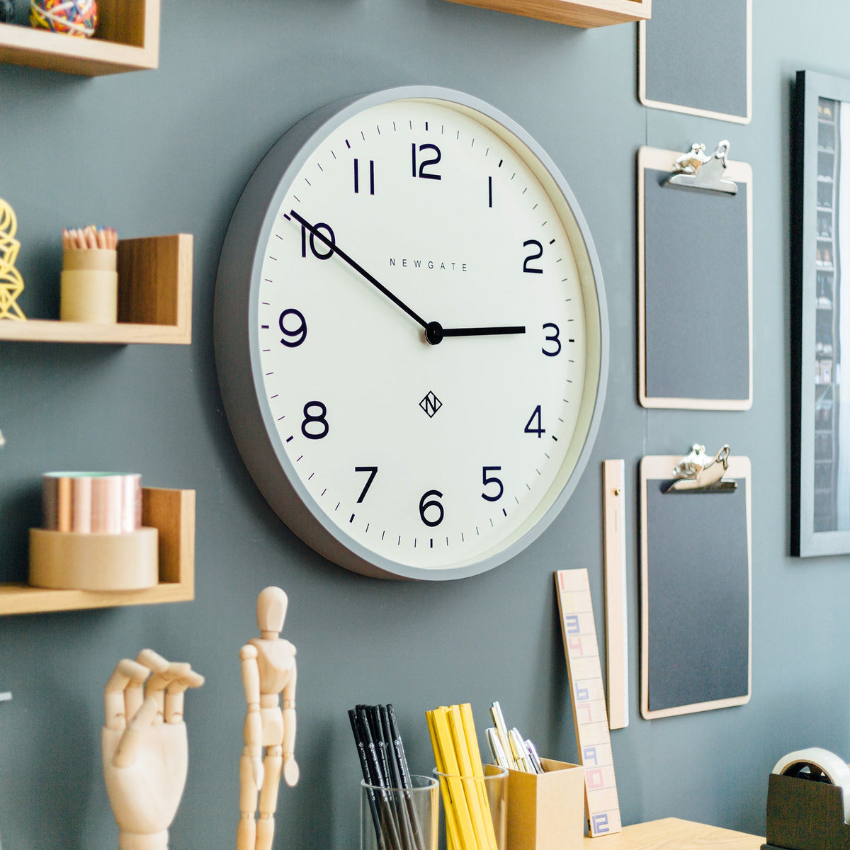 Number One Clock Echo | Posh Grey