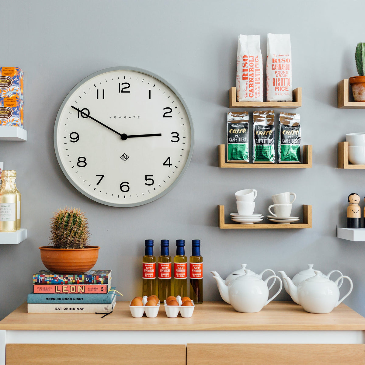Number One Clock Echo | Posh Grey
