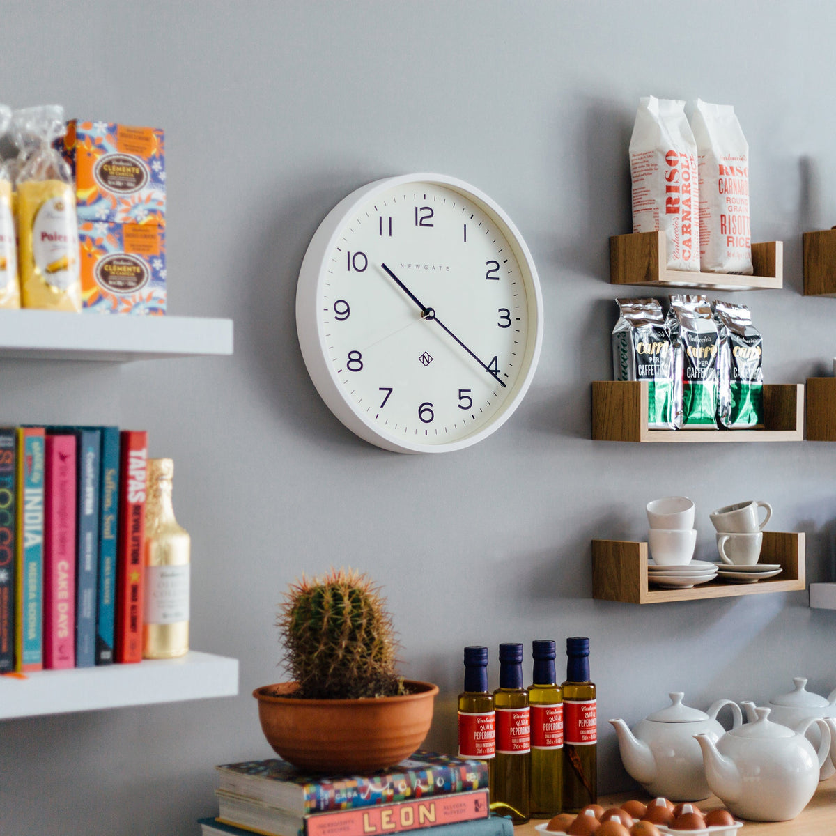 Number Three Echo Clock | Silicone | White
