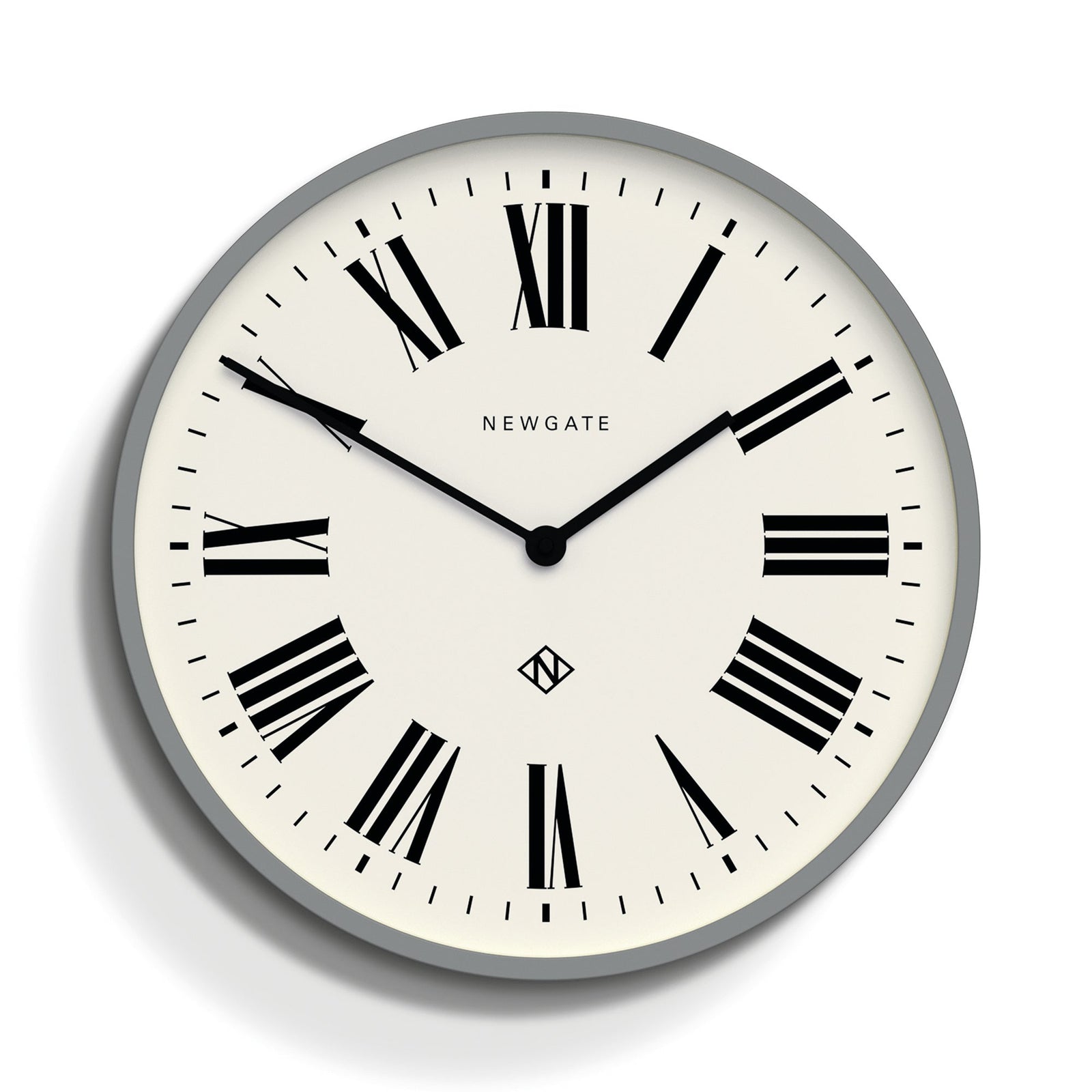 Number Three Wall Clock | Italian Grey