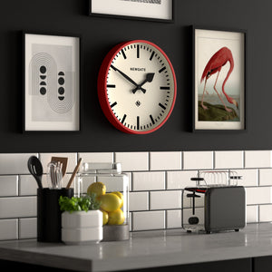 Railway Clock | Red