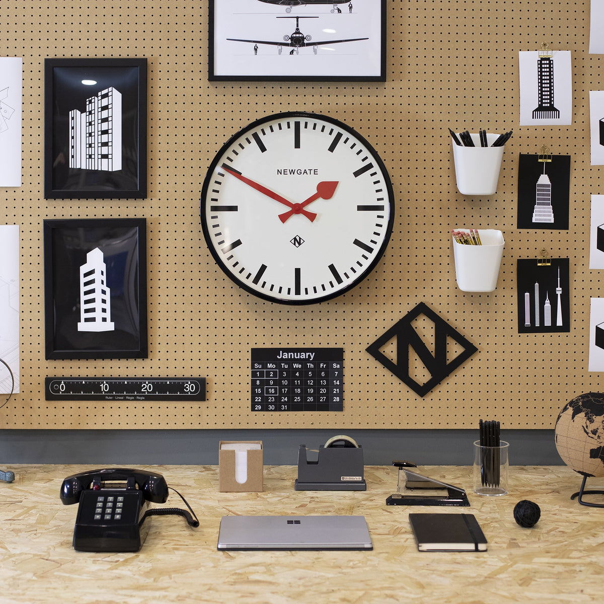 Putney Clock | Black