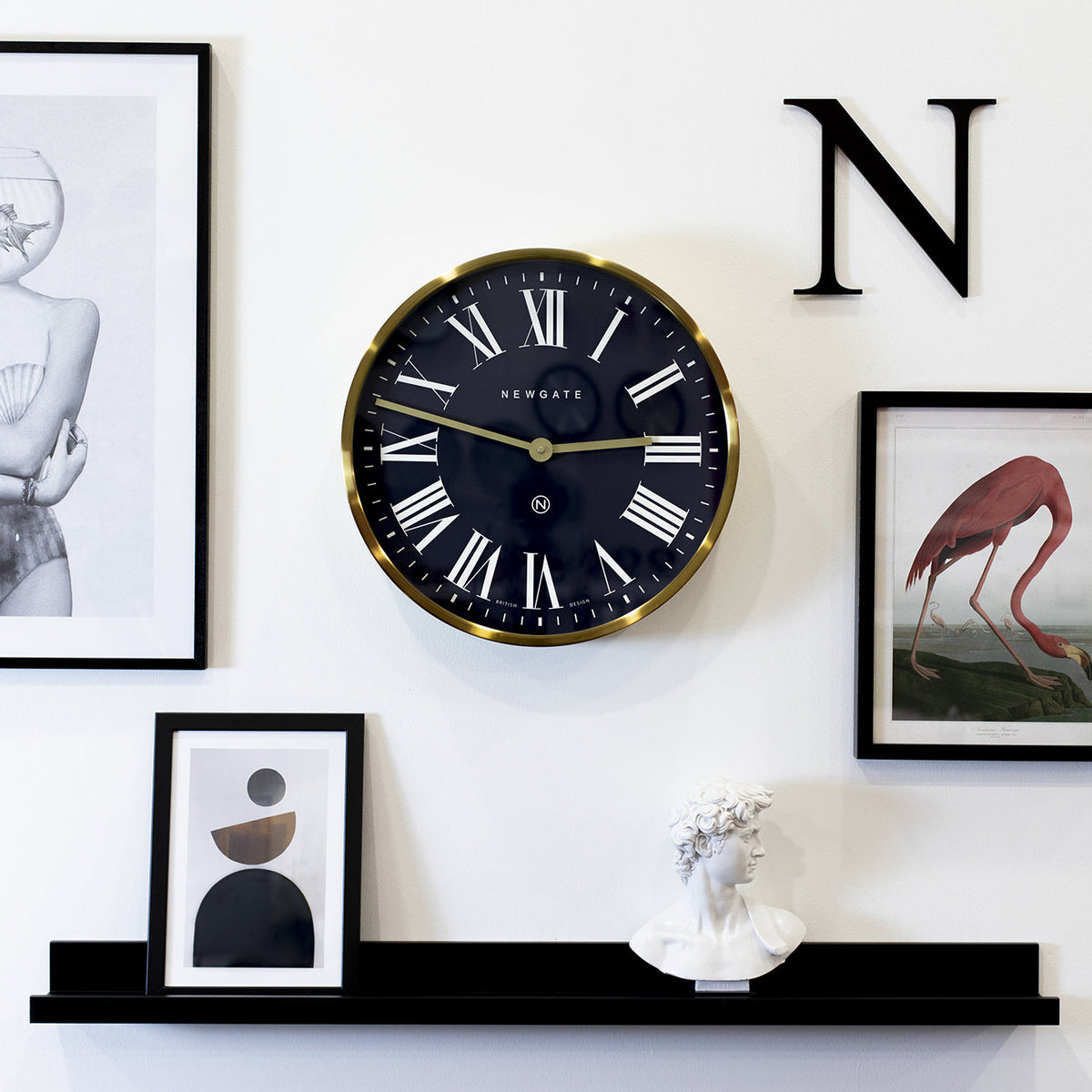 Mr Butler Wall Clock | Radial Brass