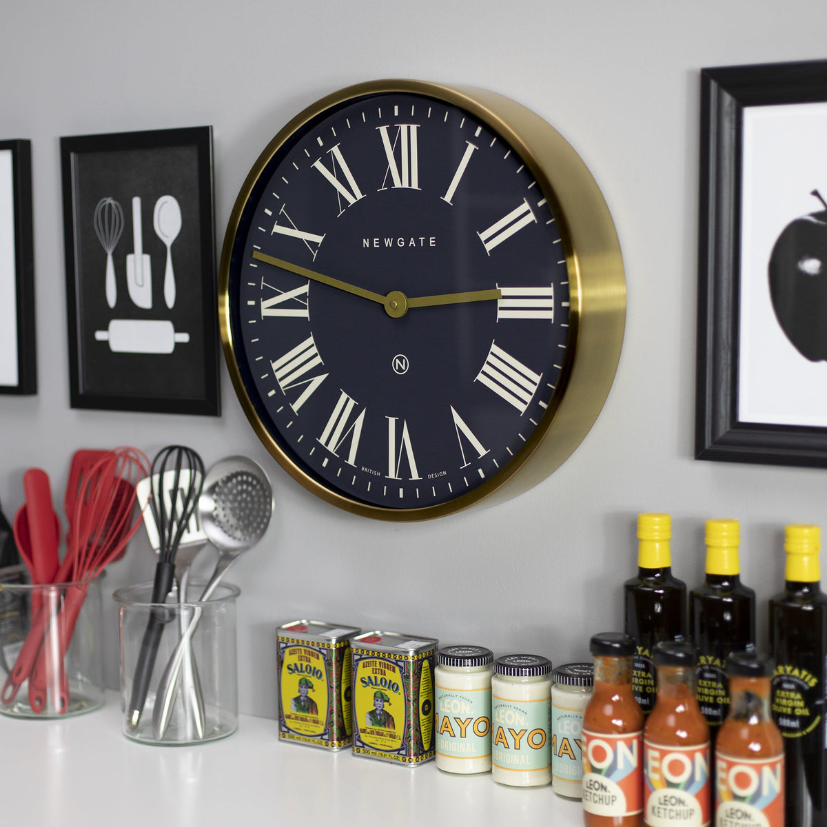 Mr Butler Wall Clock | Radial Brass