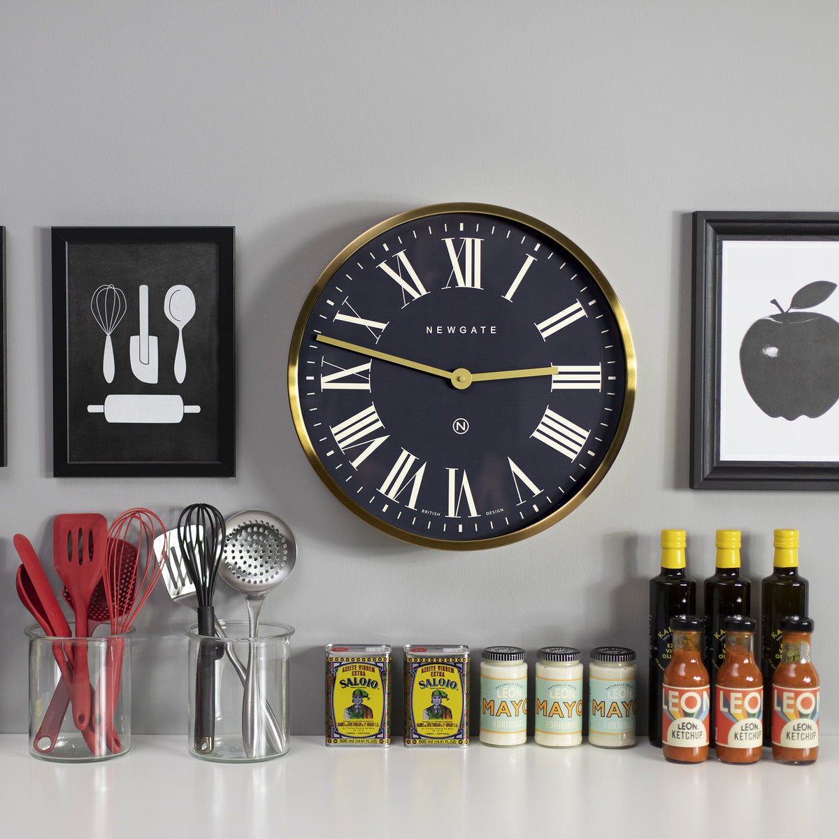 Mr Butler Wall Clock | Radial Brass