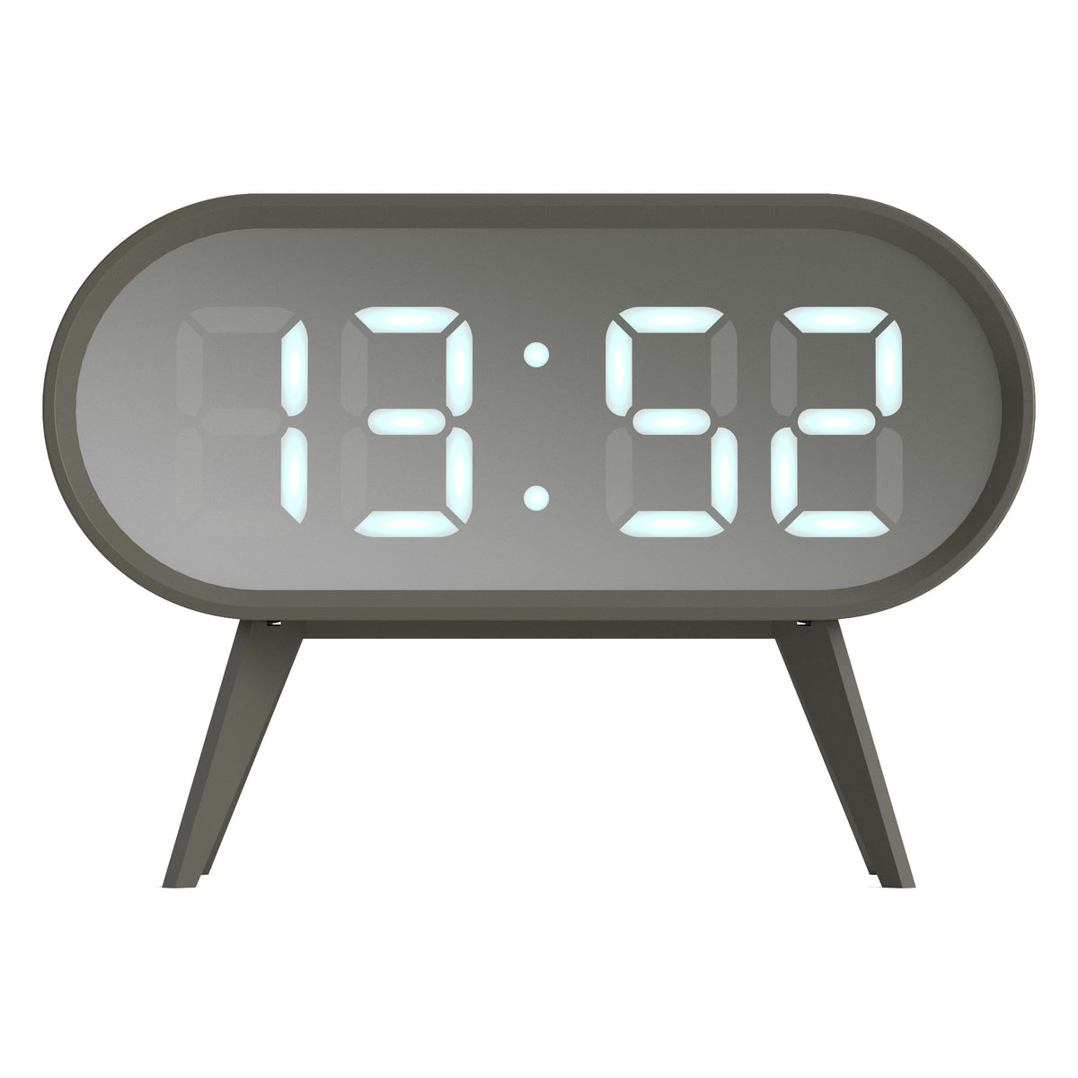 Space Hotel Cyborg LED Alarm Clock | Grey
