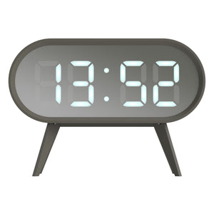 Space Hotel Cyborg LED Alarm Clock | Grey