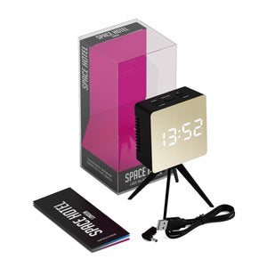 Space Hotel Droid LED Alarm Clock | Black