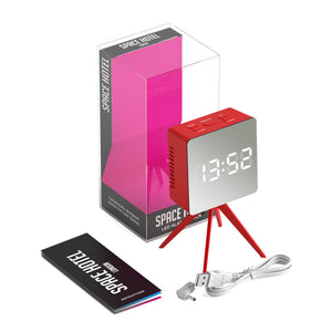 Space Hotel Droid LED Alarm Clock | Red