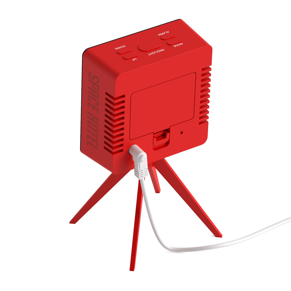 Space Hotel Droid LED Alarm Clock | Red