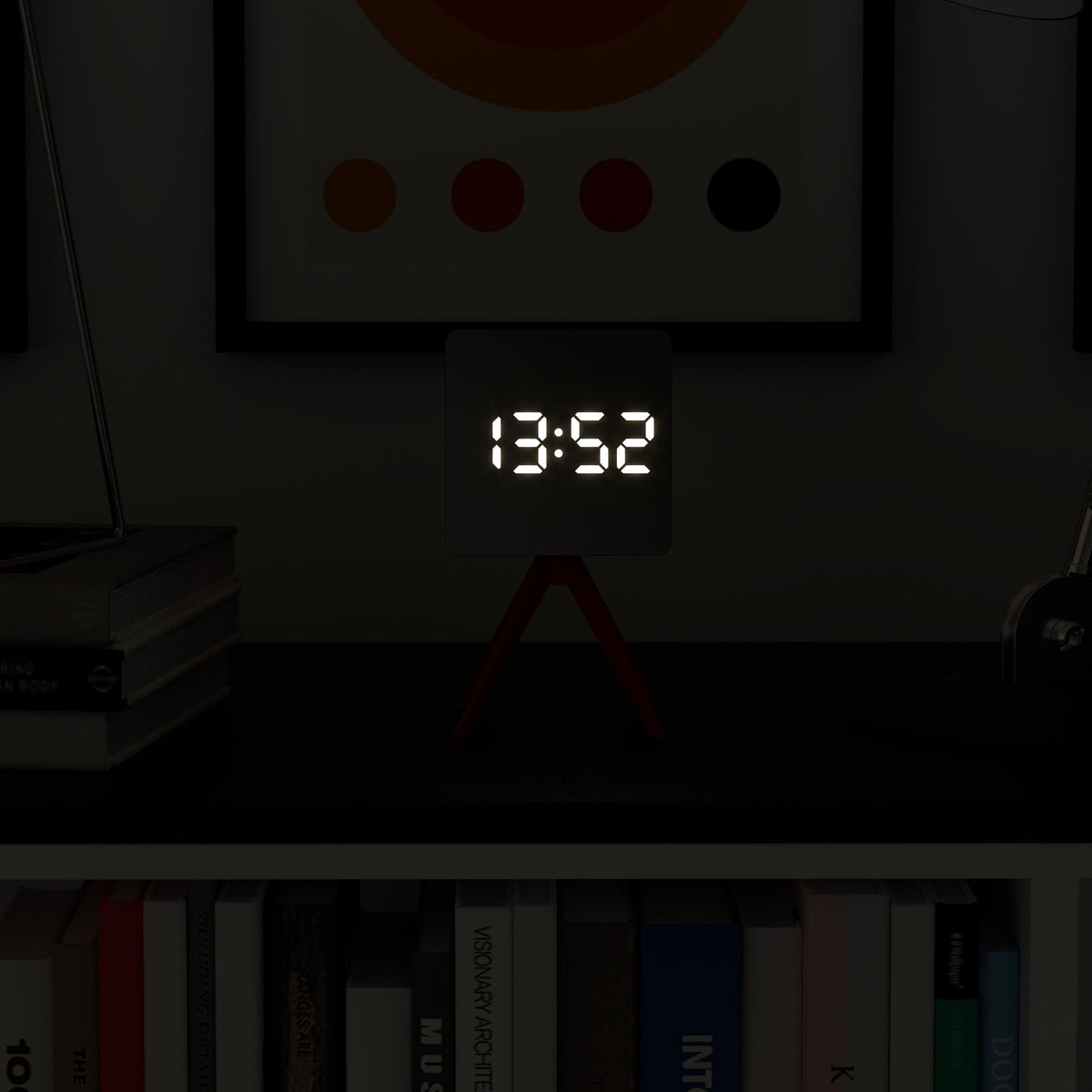 Space Hotel Droid LED Alarm Clock | Red