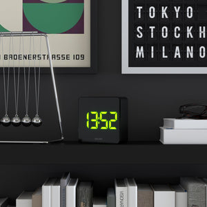 Space Hotel Orbatron Alarm Clock | Black Case | Black Lens | Green LED