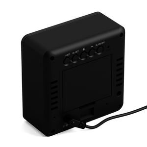 Space Hotel Orbatron Alarm Clock | Black Case | Black Lens | Green LED