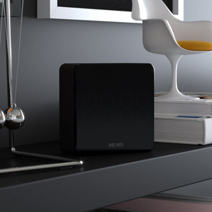 Space Hotel Orbatron Alarm Clock | Black Case | Black Lens | Orange LED