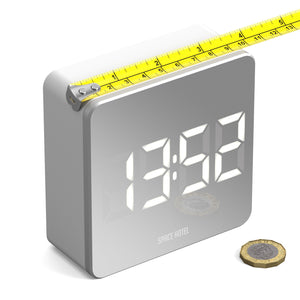 Space Hotel Orbatron Alarm Clock | White Case | Silver Lens | White LED