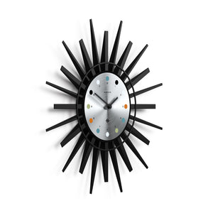 Stingray Wall Clock | Black | Silver Dial