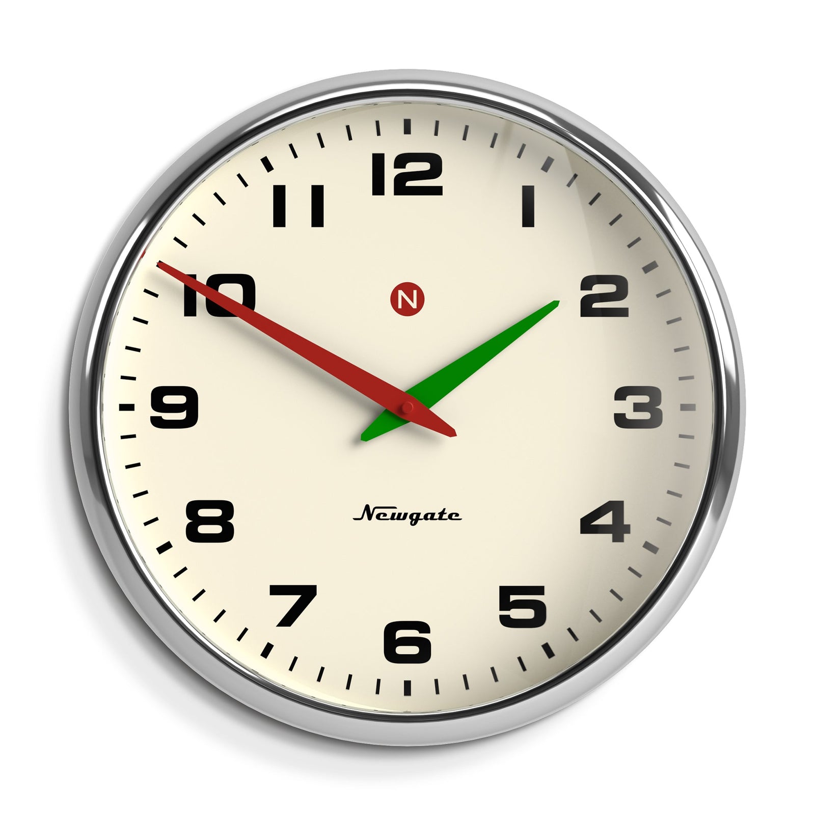 Superstore Wall Clock | Alpha Dial | Chrome