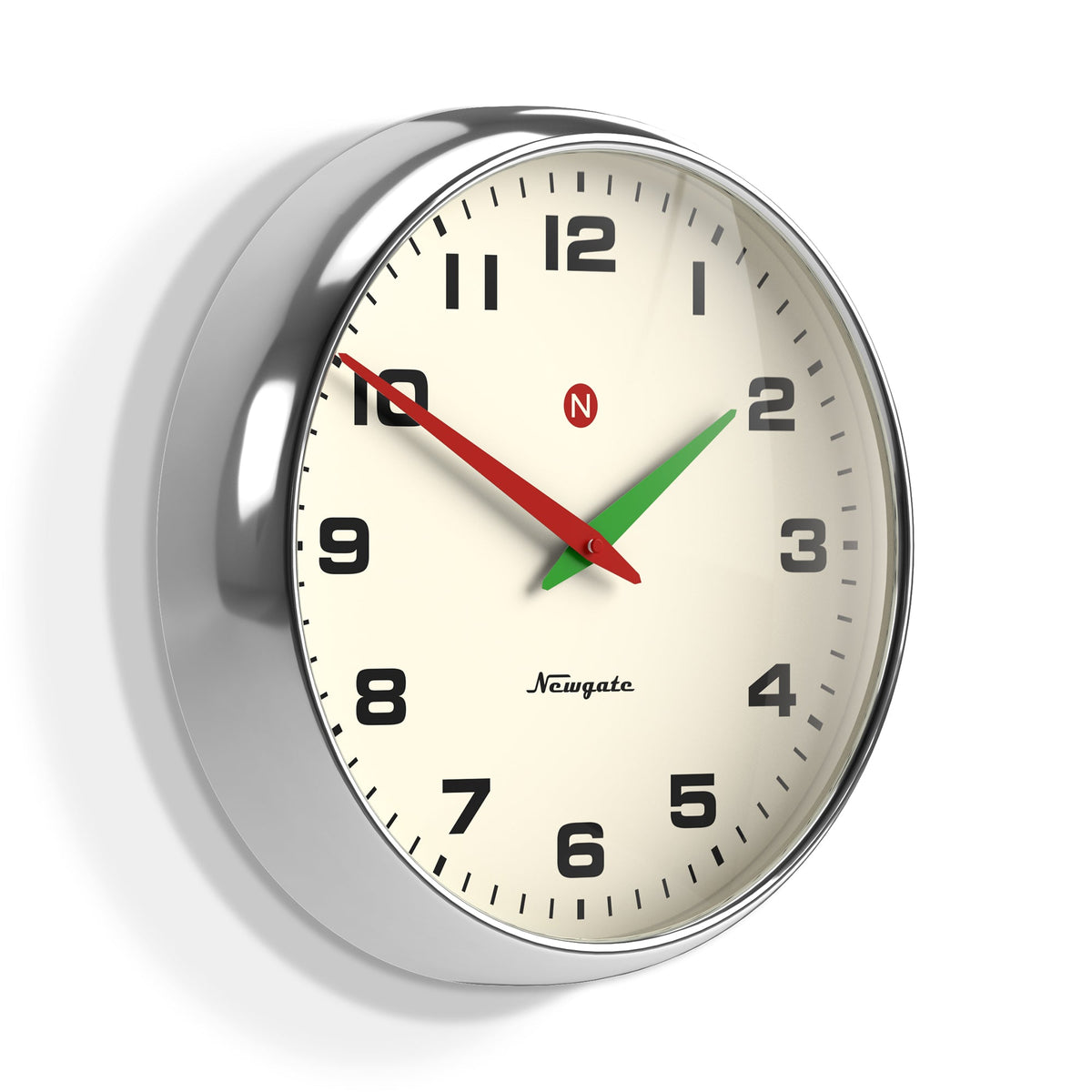 Superstore Wall Clock | Alpha Dial | Chrome
