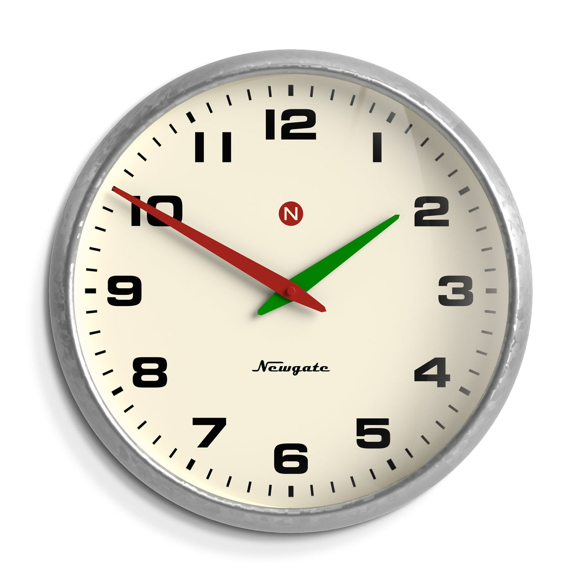Superstore Wall Clock | Alpha Dial | Galvanised