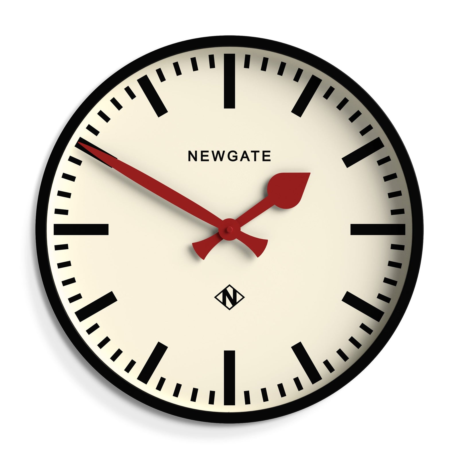 Universal Wall Clock | Railway Dial | Black