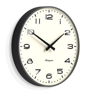 Radio City Wall Clock | Black Arabic Dial | Matte Blizzard Grey