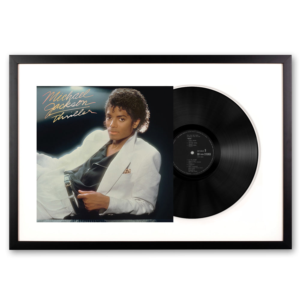 Framed Michael Jackson - Thriller Vinyl Album Art | Pop Music Memorabilia