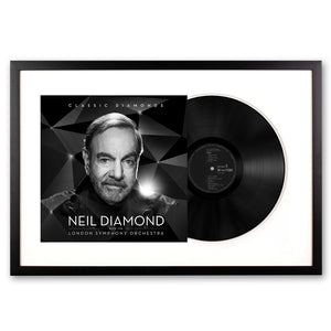Framed Neil Diamond - Classic Diamonds with the London Symphony Orchestra Double Vinyl Album Art