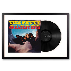 Framed Tom Petty - Greatest Hits Double Vinyl Album Art | Rock Music Wall Display