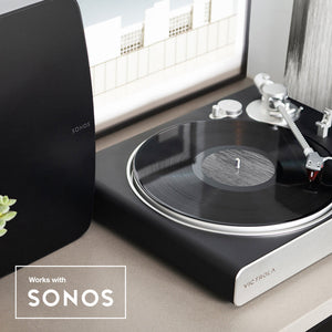 Victrola Stream Carbon Turntable | Wireless Streaming Vinyl Player | High-Resolution Sound