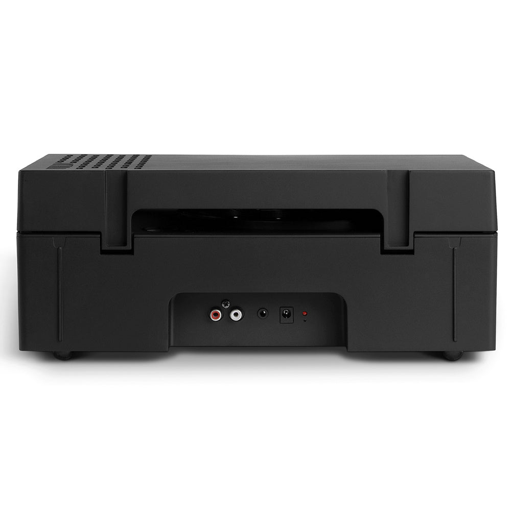 Victrola Revolution Go Turntable | Black | Entertainment Stand Bundle | Black